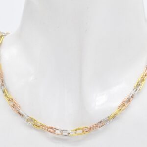 18K Tricolour SYL Chain Necklace