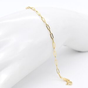 18K Micropaperclip Bracelet