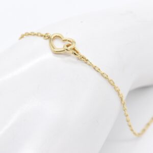 18K Heart Intertwined Bracelet