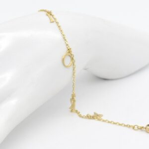 18K R.O.I.D. Dangling Bracelet
