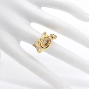 18K Chunky Nail Ring — Size 6