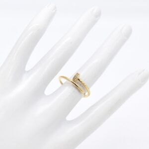 18K Nail Ring — Size 8