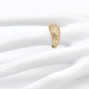18K Money Catcher Domes Ring — Size 8
