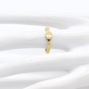 18K Rosary Ring — Size 6.75
