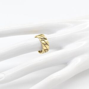 18K Cuban Ring — US Size 6
