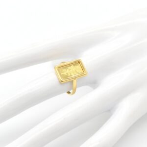 21K + 24K Gold Flower Ring — US Size 7