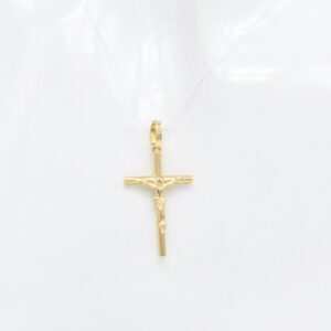 18K Sleek Minimalist Cross Pendant