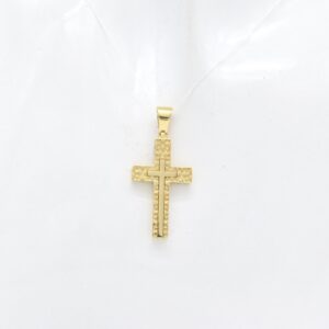 18K Filigree Cross Pendant