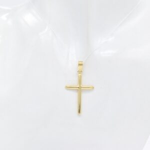 18K Classic Minimalist Cross Pendant