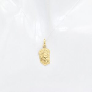 18K Jesus Head Charm Pendant