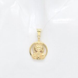 18K Jesus Medallion Pendant