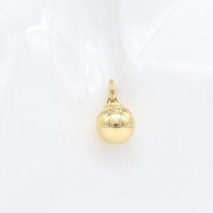 18K Ball Charm Pendant — 15mm