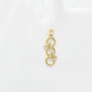 18K Interlocking Hearts Infinity Pendant