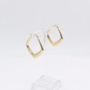 18K Angular Hoops Earrings