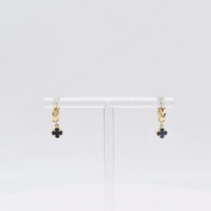 18K Black Baby VCA Earrings