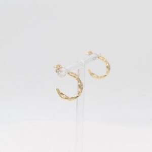 18K Anchor Link Drop Earrings