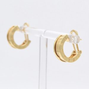18K Tubogas Bvlgari-Style Huggie Hoop Earrings