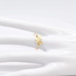 18K Butterfly Ring – Size 7 / N / 54