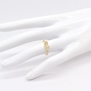 18K Dainty Virgin Mary Silhouette Ring - Size 4.5 / I / 48