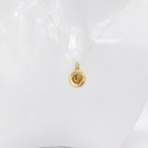 21K Gold Sovereign Coin Style Pendant