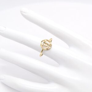 18K Double C Ring