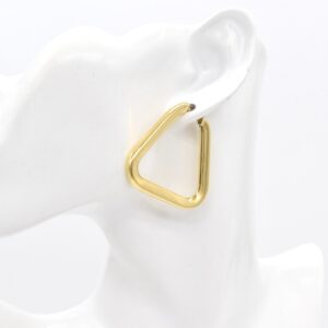 18K Triangle Hoop Earrings