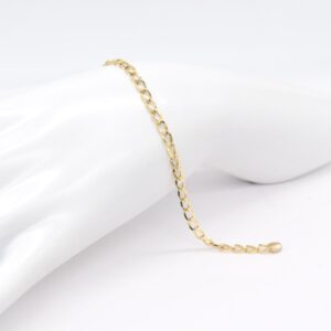 18K Delicate Link Chain Bracelet (7.5")