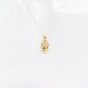 18K Panther Head Charm Pendant