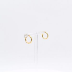 18K Simple Huggie Earrings