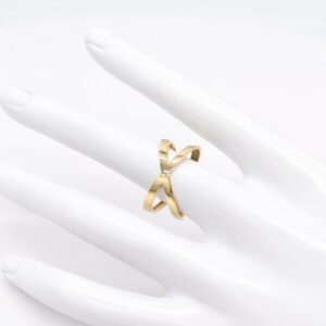 18K X Ring