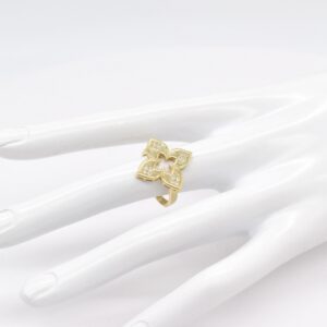 18K Frivoli Flower Ring-Size 6.5
