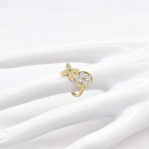 18K Two-Tone LV Bloom Ring- Size 7