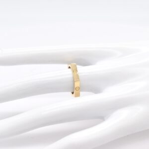 18K Hexagon Ring-Size 7