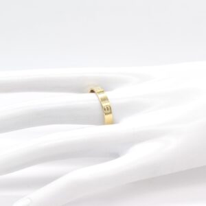 18K Slim Love Ring-Size 6