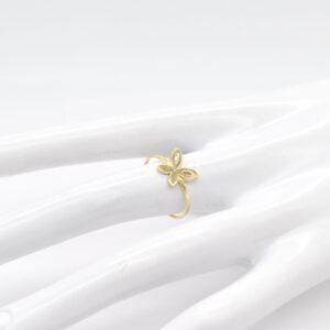 18K Butterfly Ring-Size 7