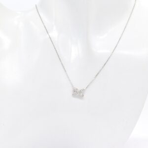 18K WG Cross Diamond Necklace