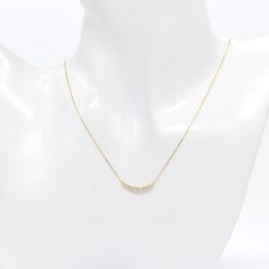18K Smiley Natural Diamond Necklace