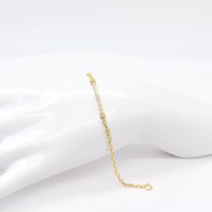 18K Natural Diamond Bar Bracelet