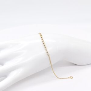 18K Centered 11 Round Diamond Bracelet