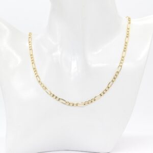 18K 3.75 mm Figaro Chain Necklace