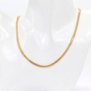 18K 4mm Heartbiz Chain Necklace
