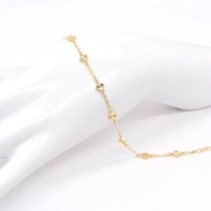 18K 5mm Clover Bracelet