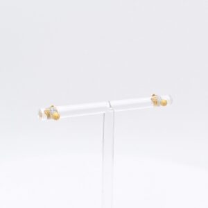 18K 3mm Pixie Dust Ball Stud Earrings