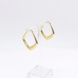 18K Angular Hoops Earrings