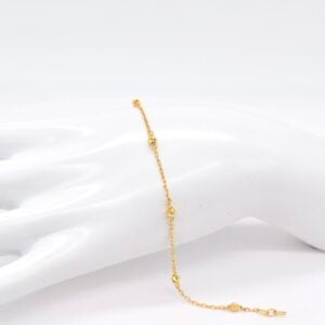 21K Diacut Bubble Station Bracelet