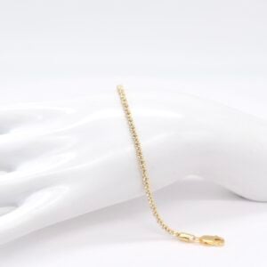 18K Two Tone Diacut Twisted Bracelet