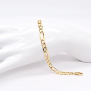 18K Figaro Bracelet