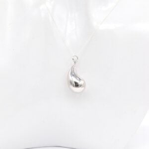 18K Tear Drop Hallow Pendant